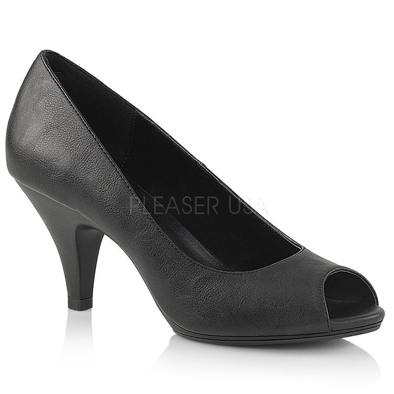 escarpin noir 7 cm