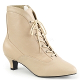 Bottines victoriennes coloris caramel