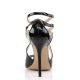 Sandale nu-pied noir grande taille