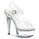 Nu-pieds à brides transparents talon haut plateforme captiva-608