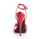 chaussure sandale rouge vernie grande taille