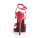 chaussure sandale rouge vernie grande taille