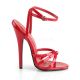 chaussure dominatrice sandale rouge