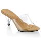 Chaussures transparentes sabots féminins petit talon belle-301t