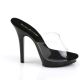 chaussure plastique mule niore et transparente