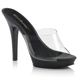 Mule transparente et noire