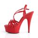 Sandales rouges plateformes