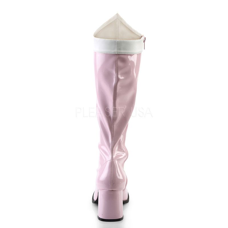 bottes caoutchouc rose