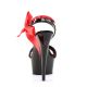 talon haut chic noir et rouge