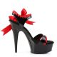 chaussure femme noire et rouge