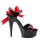 chaussure femme noire et rouge