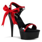 Sandale chic noire et rouge