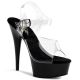 Chaussures transparentes sandales à brides talon plateforme delight-608