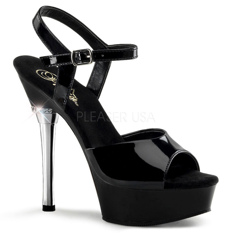 Sandale vernie noire - Pointure : 35 - Pleaser - Modalova