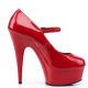 soulier travestis rouge vernis