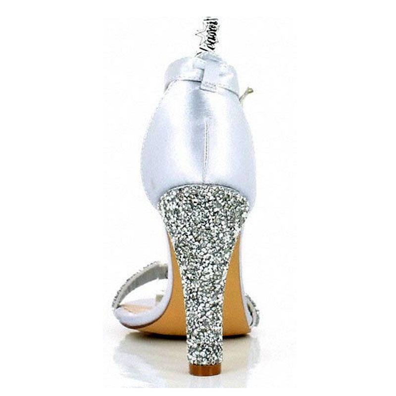 chaussure talon argente femme