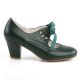chaussure rétro escarpin vert