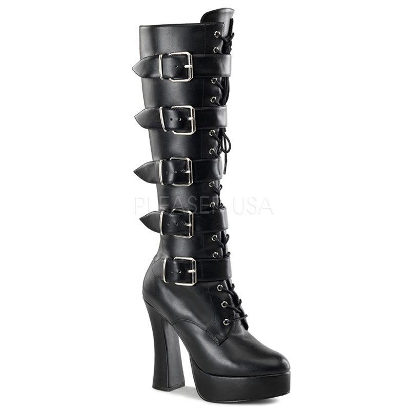 Bottes noires à sangles - Pointure : 36 - Pleaser - Modalova