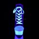 Bottines fluo rouge talon haut