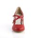 chaussure vintage rouge talon bobine