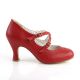 chaussure rouge talon rétro