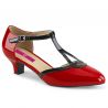 Escarpin rouge vernis grande taille