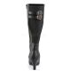 botte noire mollet large