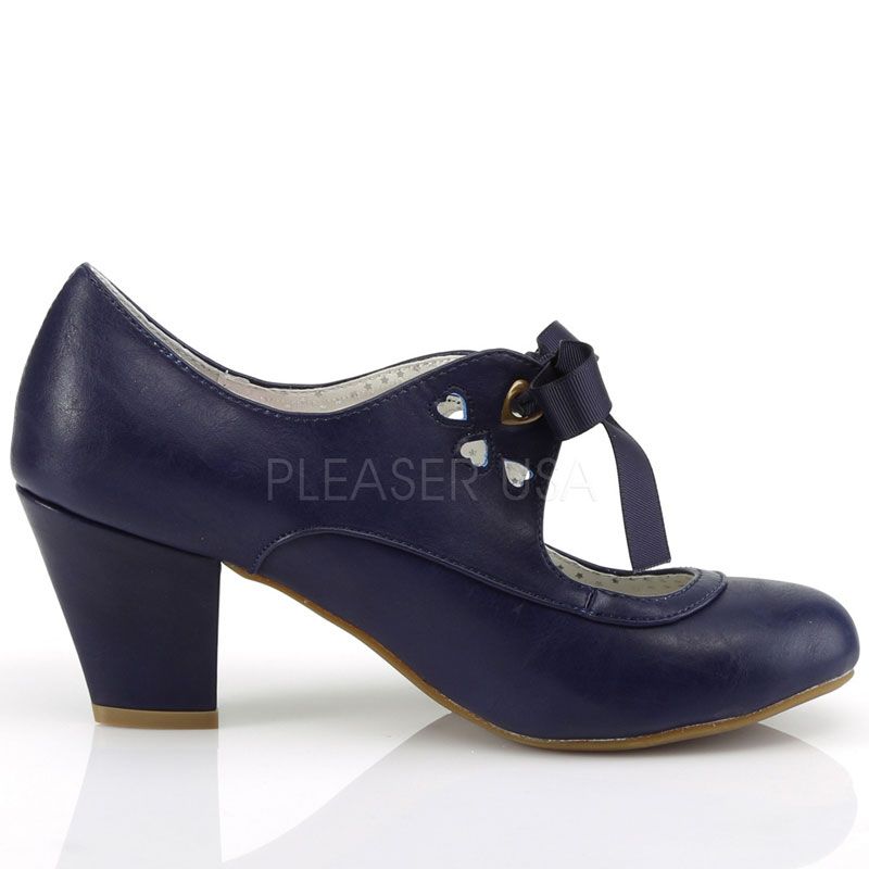 Chaussures feminines a lacet Richelieu look Pin Up