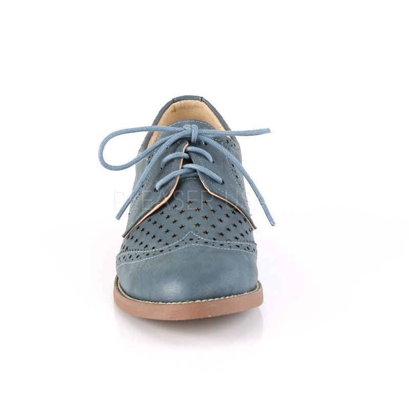 derbies bleu femme