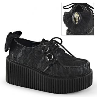 Creepers cuir vegan noir