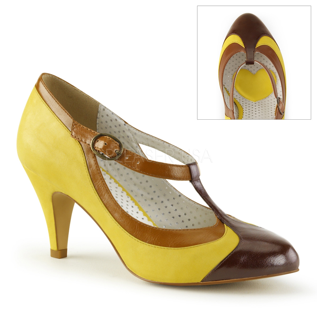 Escarpin jaune on sale pas cher