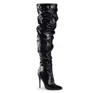 Cuissardes sequins noirs