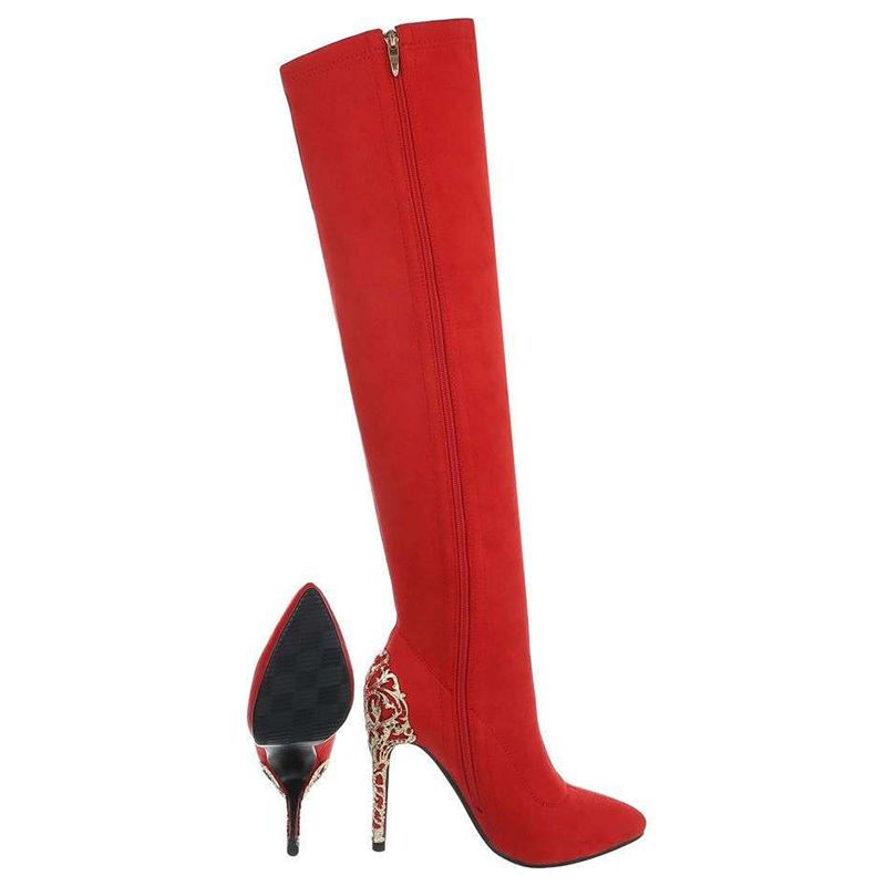 Comment porter des bottes rouges talon aiguille