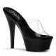 Mules Transparentes Talon Plateforme Noir KISS-201