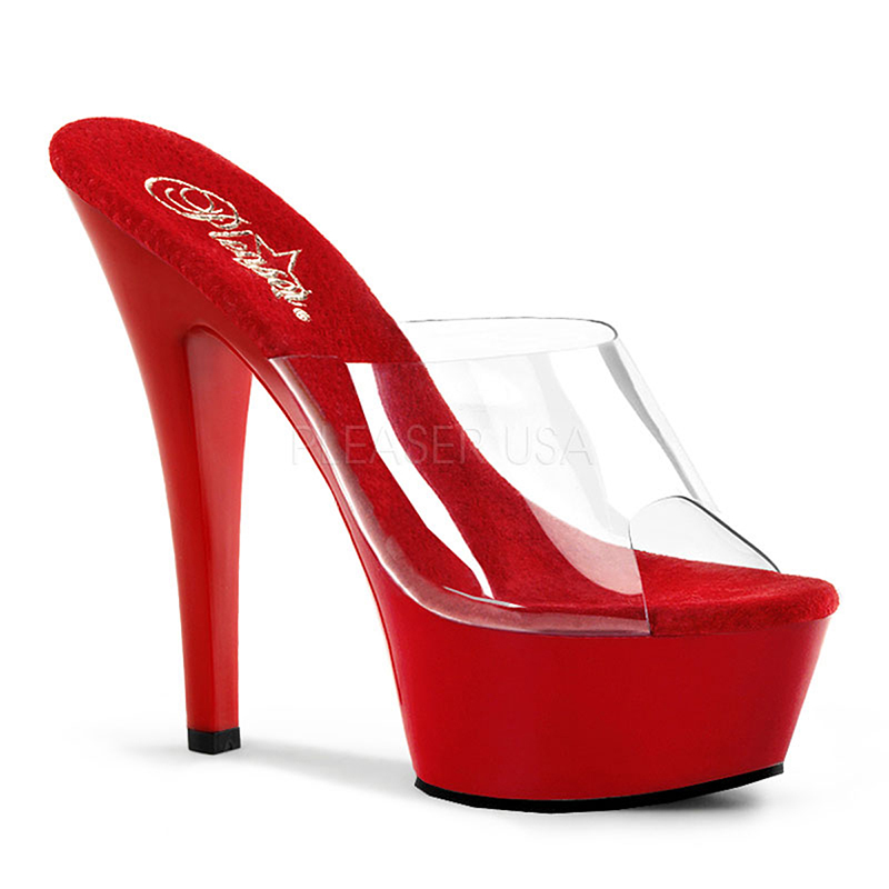 Mule plateforme rouge - Pointure : 40 - Pleaser - Modalova