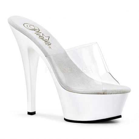 talon plateforme blanche