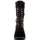Bottes plateforme noir Demonia Bear-202 - Chaussures gothique femme avec fourrure