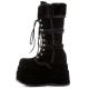 Bottes plateforme noir Demonia Bear-202 - Chaussures gothique femme avec fourrure