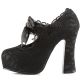 Chaussures gothiques en dentelle noire