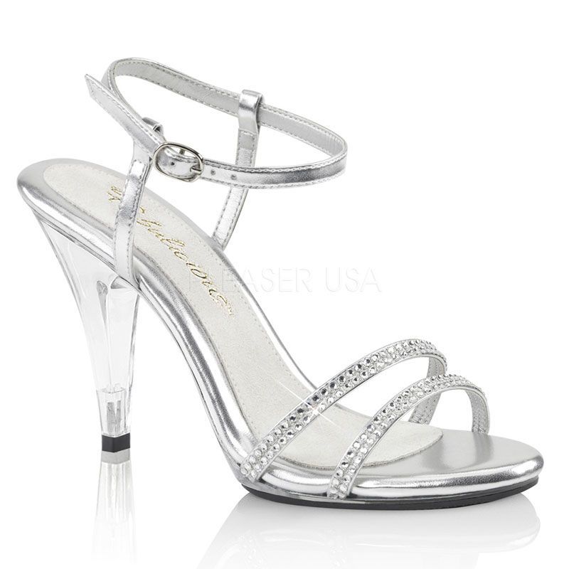 sandale transparente petit talon