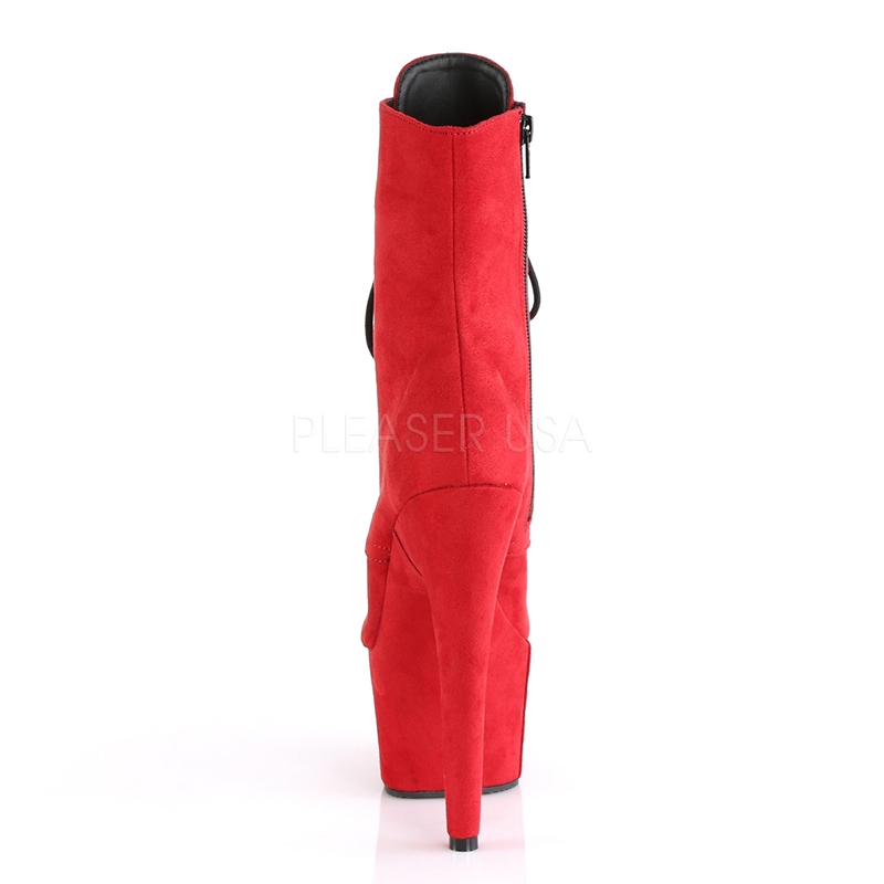 Bottines velours rouge outlet