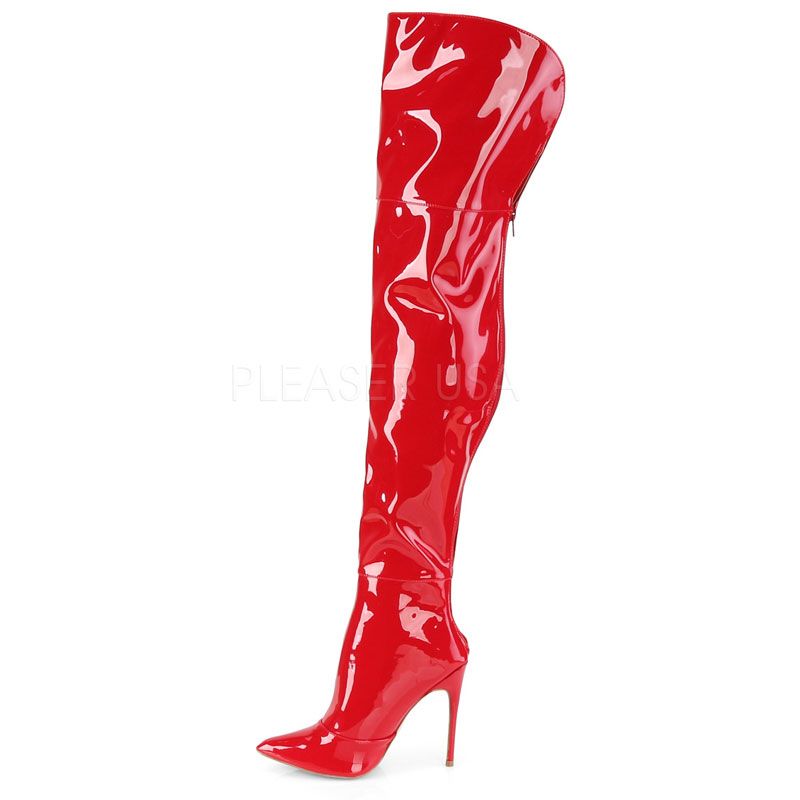 MISSGUIDED Cuissardes de couleur rouge en soldes pas cher 1616391-rouge0 -  Modz