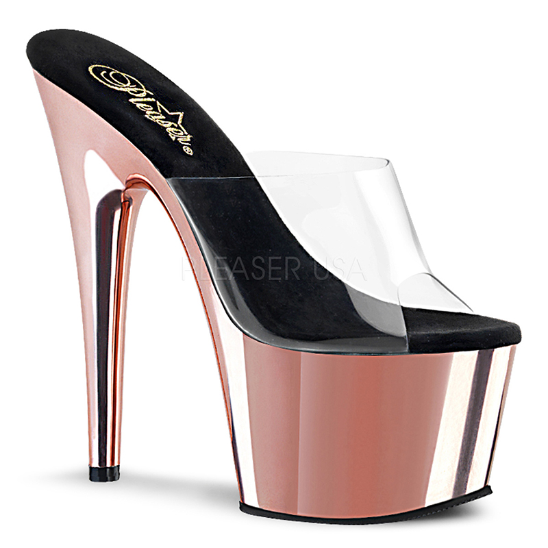 Mule chromée rose - Pointure : 35 - Pleaser - Modalova