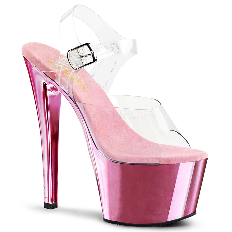 Sandale chromée rose - Pointure : 46 - Pleaser - Modalova