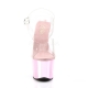 porter des nu-pieds transparents talon rose