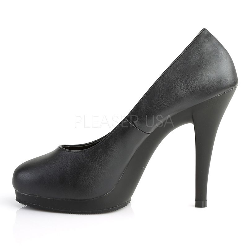 escarpin noir bout rond