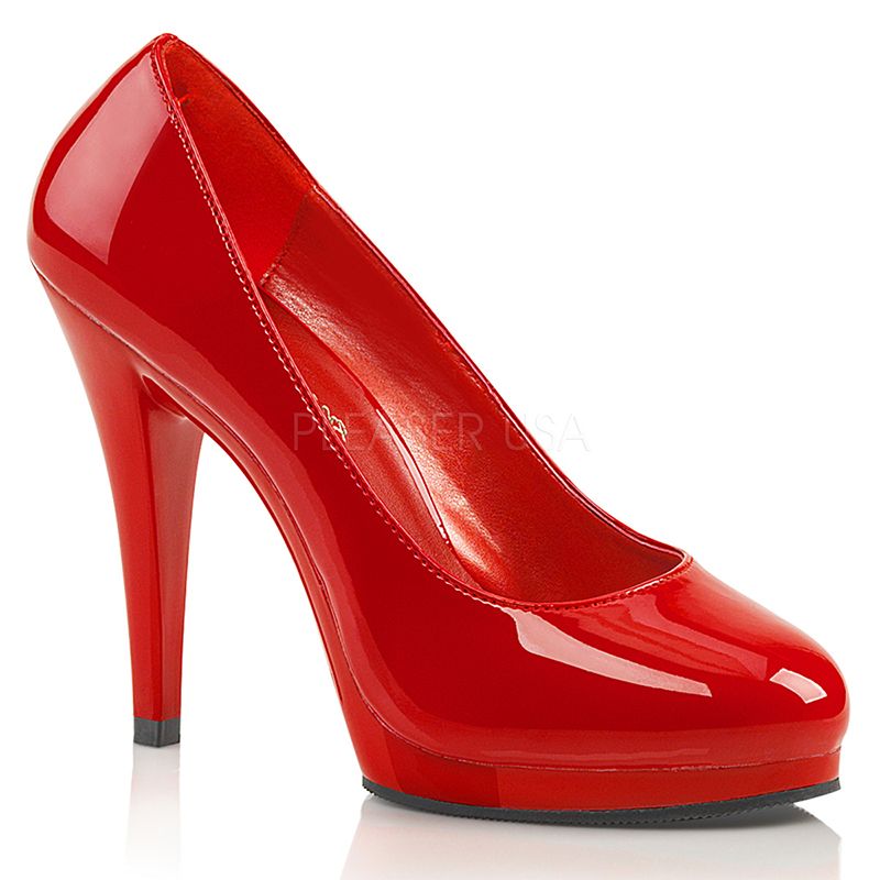 escarpin vernis rouge