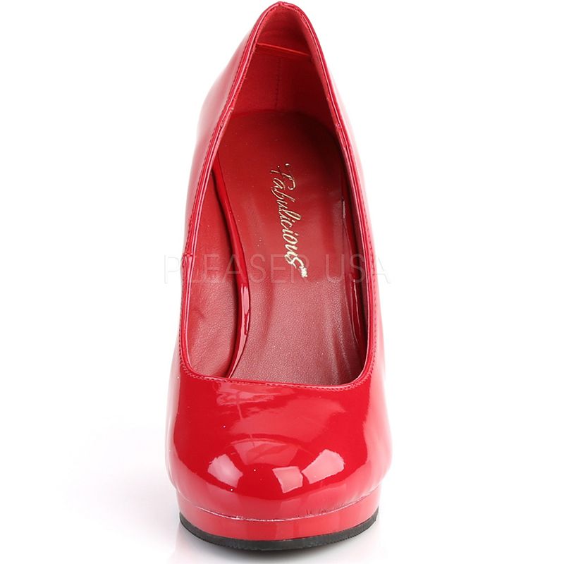 escarpin rouge bout rond