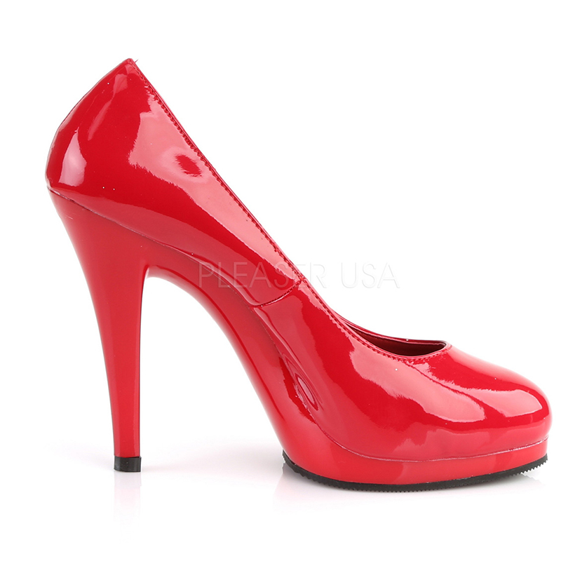 escarpin rouge bout rond