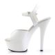 Nu-pieds blancs vernis
